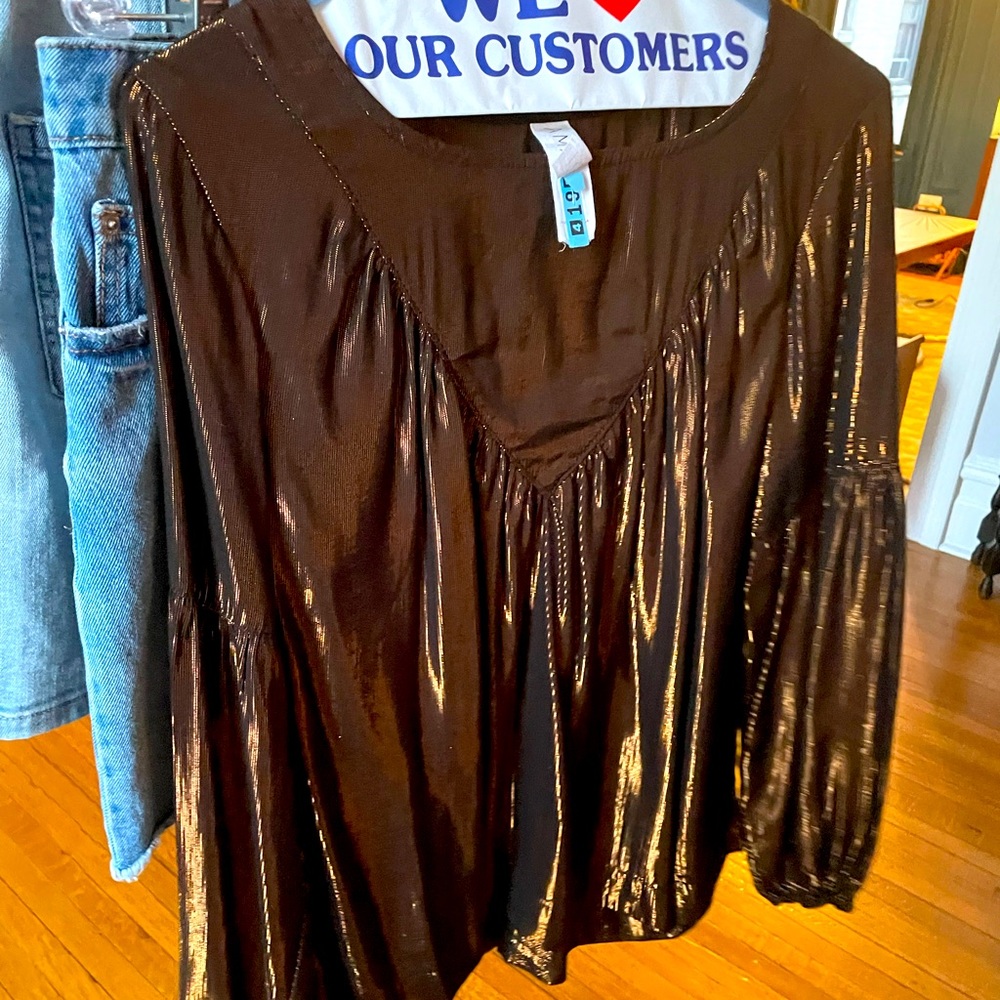 Anthropologie Bronze Blouse